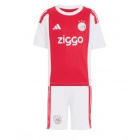 Stroje piłkarskie Ajax Koszulka Podstawowej dla dzieci 2026-27 Krótki Rękaw (+ szorty)